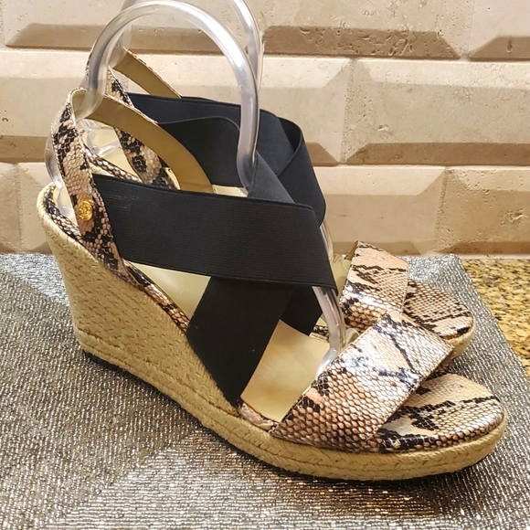 J.Renee Shoes - J. RENEE Snakeprint Wedge Sandals - Size 12